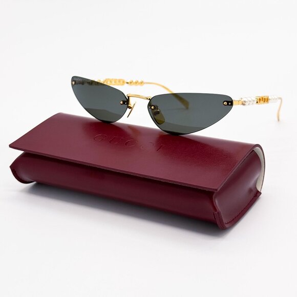 NEW GUCCI SUNGLASSES GOLD WOMEN CAT EYE EYEWEAR GUCCI GG1920S 001 main image 12